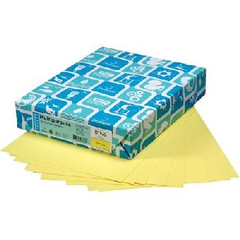 Domtar Earthchoice® Canary Smooth 20 lb. Multipurpose 30% Recycled Copy Paper 8.5x14 in. 500 Sheets per Ream